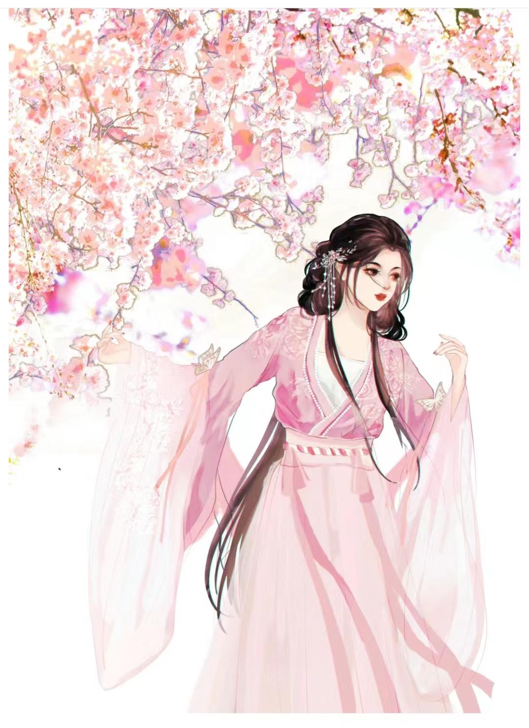 一个女的和好几个男的